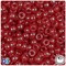 BeadTin Burgundy Opaque 6.5mm Mini Barrel Plastic Pony Beads (1000pcs)